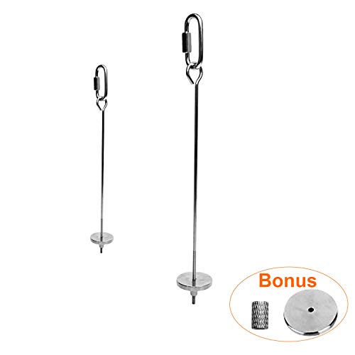 Bird Food Holder, Small Animal Fruit Vegetable Holder Stainless Steel Vegetable Skewer Foraging Hanging Food Feed Treating Tool for Parrots Cockatoo Cockatiel (2 Pcs) - color: 2 Pcs