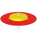 Metal Hummingbird Feeder Shade Cover,11.2 Inch Bird Feeder Umbrella,For Hummingbird Oriole Feeder Sun And Rain Cover.Yellow And Red