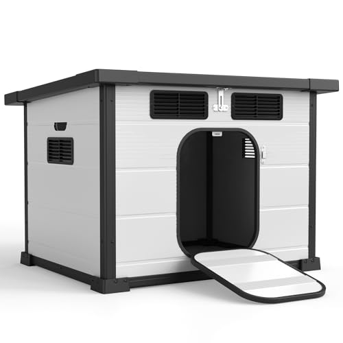 GDLF Duck Coop for Outside, Plastic Night Shelter for Backyard Ducks | Ideal for backyard duck shelter, with ventilated panels and weather-resistant construction.