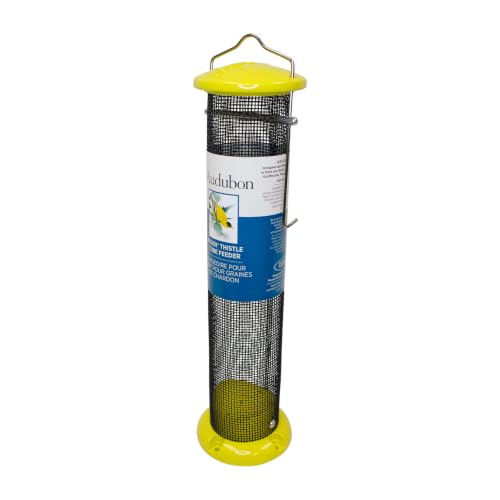 Woodlink NAWLNT Audubon Die Cast Aluminum Finch Screen Tube Wild Bird Feeder, 13-Inch,beige