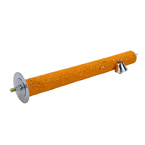 Litewoo Bird Perch Swing Bell Toy Chew Grinding Claw Trim Beak for Parrot Parakeet Cockatiel African Grey Conure Cockatoo Lovebird Finch Canary Budgie Cage Accessories