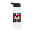 Angry Birds Red Bad Mood Bird Stainless Steel Insulated Water Bottle - color: White