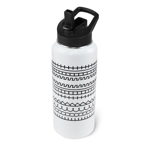 Hidden Message Water Bottle Funny F This S Mug Gag Christmas White Elephant Gifts for Work Bestie,Friends,Coworkers Travel Thermal Double Walled Vacuum Insulated Bottle Cup Leak Proof Tumbler-32 oz - color: hidden message white