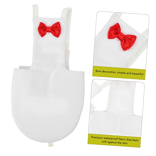 Yardwe Bird Diaper for Birds Breathable Parrot Clothing Accessory for Outdoor Activities Fits Parakeets Cockatiels and Pigeons White - size: 22x12cm
