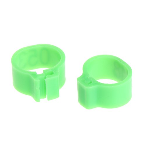 100 Pcs Chicken Bird Leg Rings Colorful Turkey Identification Leg Bands Poultry Leg Bands Clip for Pigeons Birds 10mm