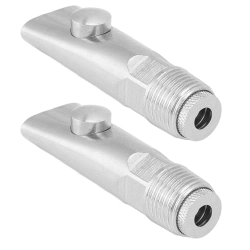 2Pcs Stainless Steel Pig Water Nipple Drinker, Touch-Trigger Livestock Waterer with G1/2 Thread for Sows,3.35x0.98in,Piglets & Farm Animals