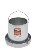 Miller 9112 12lb. Galvanized Hanging Poultry Feeder - size: 12 pounds