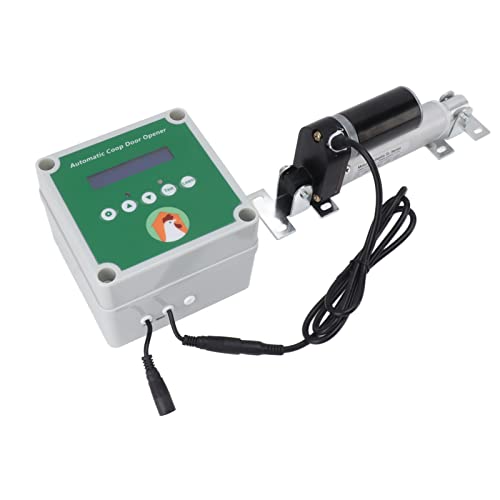 Automatic Chicken Coop Door Opener Kit with Remote Control and Time Setting, Poultry House Accessories for Home Farmer