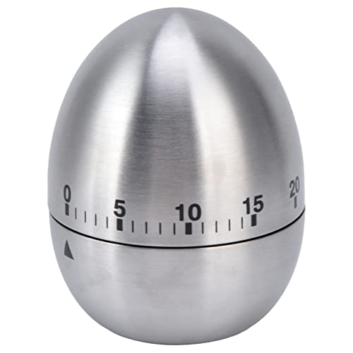 Egg Shaped Clear Scale Mechanical Kitchen Timer Reminder for Baking