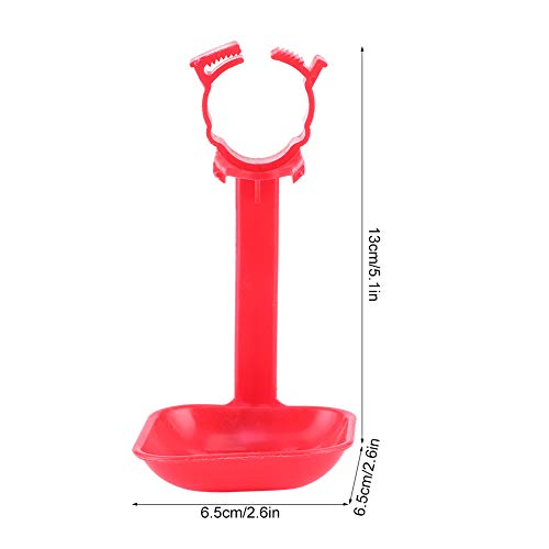 Chicken Waterer, 20Pcs Chicken Nipple Drinker Cups Waterer Hanging Cup Drinking Water Tool Farm Supplies Red