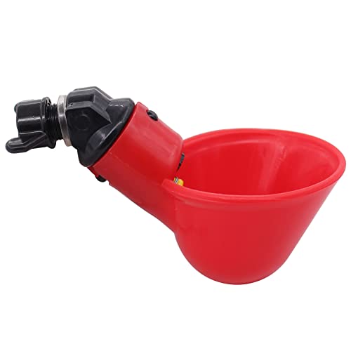 30 Pack Automatic Water Drinking Cups w/Nuts, Waterer Drinker | for Poultry Quail Chicken Hen Duck