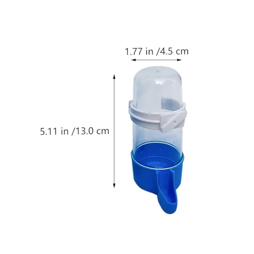 POPETPOP Automatic Pet Water Bowls 6-Pack 5.12 Inch Portable Bird Drinking Fountains for Parrots and Small Birds Leakproof Water Dispensers for Bird Cages and Outdoor Use