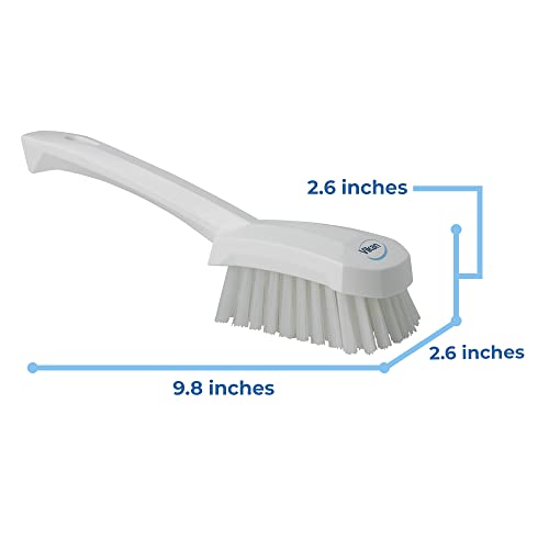 Vikan 41925 Brush,Washing,Stiff,10",PP/PBT,White - color: White