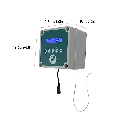 Automatic Chicken Coop Door Opener with Timer & Light Sensor, Automatic Chicken Coop Door Controller, Remote Control Poultry House Actuator Motor Kit for Duck, Goose (U.S. regulations)