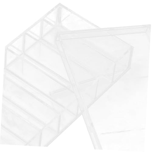 NOLITOY Acrylic Incubation Box with Lid, 6-Compartment Tray for Laboratory Specimen Storage and Fish Fry Incubation, Easy Clean and Tight Seal for Research and Observation