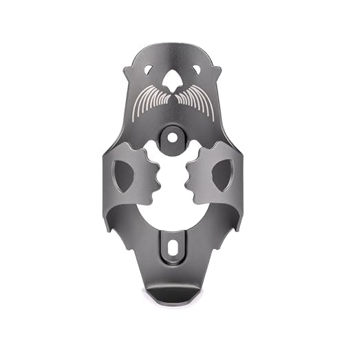 Portland Design Works Water Bottle Cage - Lightweight Water Bottle Holder for Bikes, Otter Cage, Gray - style: Otter Cage - Steel Gray