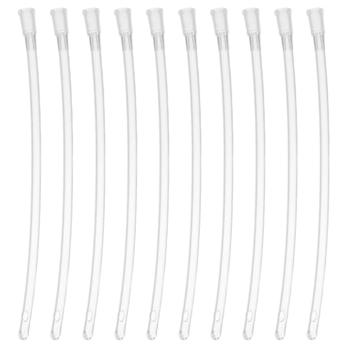 100Pcs Baby Bird Feeding Tubes Replacement Clear Soft Hand Feeding Tubes for Parrots and Small Birds Breeders Accessories