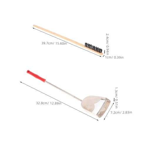 MERRYHAPY 2pcs Bird Cage Cleaning Brush Set Pet Cage Cleaner Brush Pet Feeder Cleaning Tools Reptile Chicken Coop