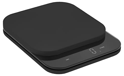Rosti Mensura Kitchen Scale Accurate Measurements Made Effortless - Experience Precision Cooking with Battery - Powered Convenience - Requires 3 AAA Batteries for Reliable Performance (Black) - color: Black, size: 16.5 x 20.3 x 3cm