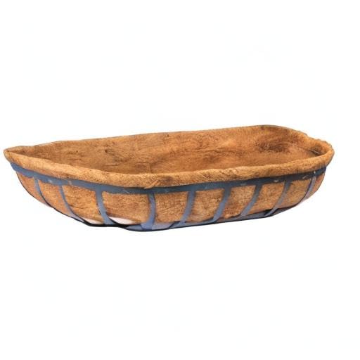 2pcs Trough Coco Liner 36 inch Wall Planter Replaceable Coco Liner for Window Box, Fence Flower Baskets - size: 36 in -2pcs