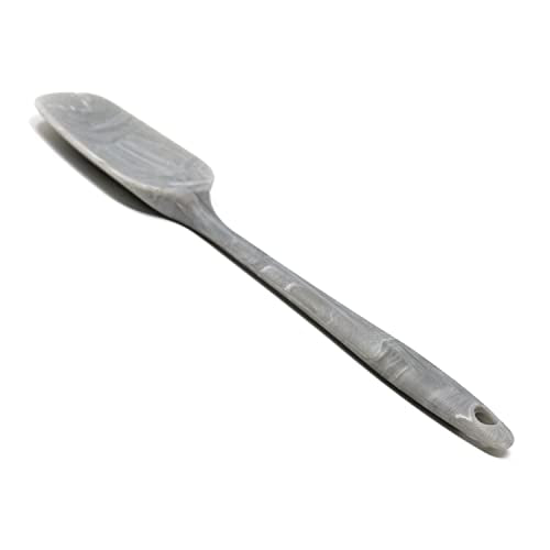 Norpro Silicone Mini Spoonula, Marble, 8.25" x 1.88" x .5" - style: Mini Spoonula