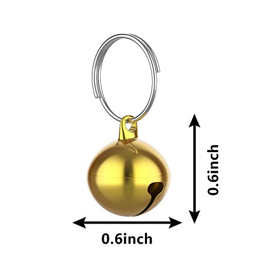 Outus 24 Sets of Cat Bells for Cat and Dog Collar Pendant Pet Bell Pet Pendant Accessories - color: Mixed Color