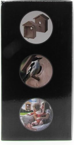 Spy House See Through Two Way Mirrored Bird House - Suction Cup Window Mounted Bird Nesting Box