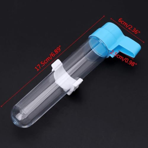 1Pc Parakeet Water Dispenser Hanging Plastic Automatic Feeder for Cage No Spill Food Container for Small Medium Birds Parrot Toys African Grey for Parrots Conure Macaw Parrot Toys (Random Color)