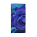 senya Blue Rose Hand Towel Ultra Soft Luxury Towels for Bathroom 30"x15" - color: Blue