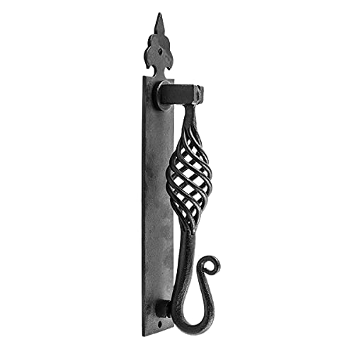Renovators Supply Manufacturing Door Knockers for Front Door 10 in. Black Cast Iron Birdcage Style Door Knocker with Mounting Hardware - color: Black Birdcage 10"