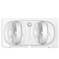 shinic 3-Speeds Window Fan with 180°+90° Rotatable Fans, Manual Reversible, Vertical Window Fan with Rigid & Accordion Expanders, Width Adjustable (21.65" to 33.27"), Ideal for Home, Kitchen, Bedroom