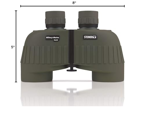 Steiner Military-Marine 10x50mm Binoculars – High-Power Tactical Optics with Sports-Auto-Focus, 50mm Objective Lenses, Waterproof, and Heritage Warranty | Waterproof, sports-Auto-Focus, 50mm Objective Lenses, heritage Warranty, high-Power Tactical Optics
