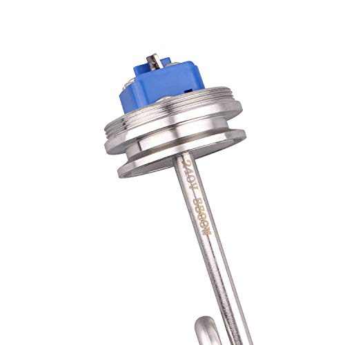 DERNORD 1.5 Inch (OD50.5mm) Tri-clamp Foldback Heating Element Stainless Steel Immersion Water Heater (240v 5500w) - size: 240V 5500W