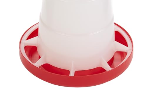 Little Giant® Deluxe Plastic Hanging Poultry Feeder - Heavy Duty Automatic Container for Chickens, Turkeys, Ducks, Geese, and Other Poultry - Made in USA | 3 Pound - size: 3 Pound