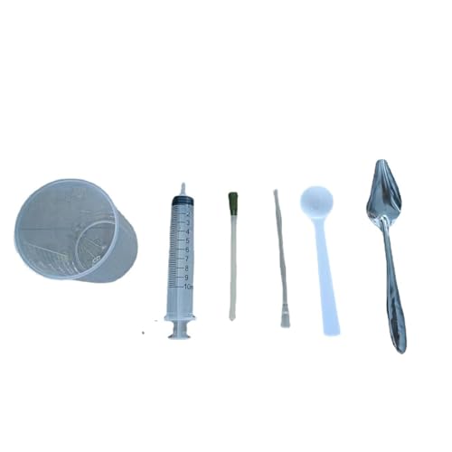 ZCZQC 6PCS Parrot Feeding Tools Food Grade Soft Silicone Feeding Syringe for Feeding Milk or Medication to Baby Birds and Sick Birds Milk Spoon Feeder Feeding Syringe Large Needle Milk Cup 100ml
