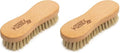 KONEX Nylon Fiber Economy Utility Cleaning Hand Brush | Heavy Duty Hand-Held Scrub Brush Stiff Bristles | Wooden Body, Ideal Scrub Brushes for Cleaning (Peanut Shaped) (Pack of 2) - size: 1 Count (Pack of 2)