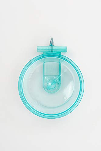 Lixit Quick Lock Removable Cage Bowls for Rabbits, Guinea Pigs, Gerbils, Ferrets, Dogs, Cats, Birds, and Other Small Animals - Made in USA (Blue, 20 Ounce) - size: 20oz