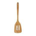 Faay Teak Wooden Slotted Spatula Turner | Durable, Healthy, High Moist Resistance Teak Wood Spatula for Non Stick Cookware - size: 13.5 Inch Slotted Spaltula