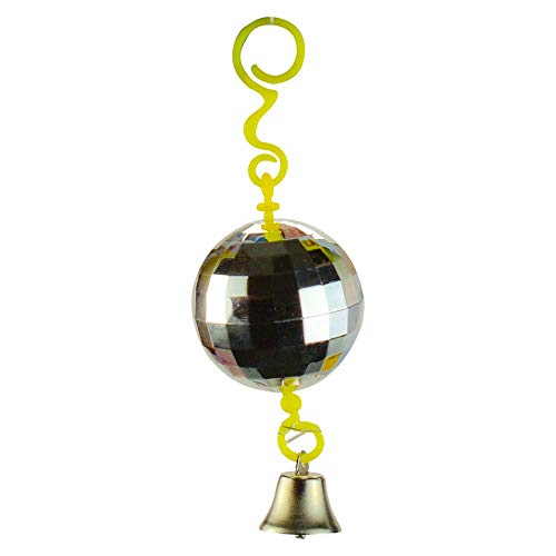 JW Pet Company Activitoy Disco Ball Small Bird Toy, Colors Vary (Pack of 2) - size: One Size (Pack of 2)