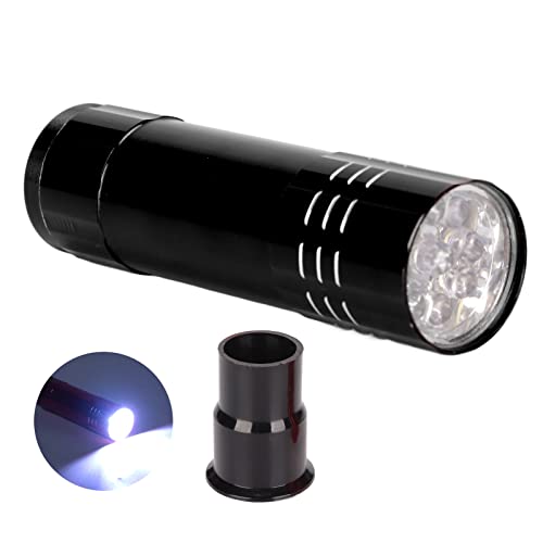 Egg Candler for Chicken Eggs LED Incubator Light Candling Checker Lamp fit for Quail Goose Duck Canary Dark Egg Fertility Testing - color: Black