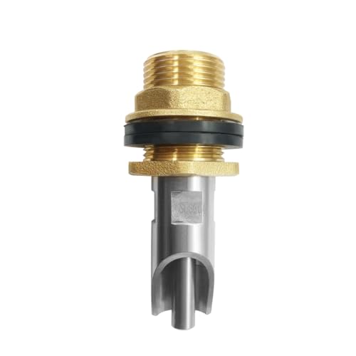 5 Sets Pig Nipple Waterer with Water Tank Connectors and Hole Opener | Sturdy,Durable,And Corrosion-Resistant Stainless Steel And Brass,Automatic Water Control System,Easy Install With Hole Opener