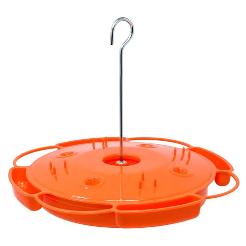 Ultimate Oriole Feeder, Nectar Jelly Fruit and Mealworm Station | Multi-Food Oriole Feeder; Nectar Jelly Fruit; Mealworm Station; Bright Orange