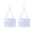 SooGree 2PCS Makeup Brush Dryer Hanging Mesh Rack Basket for Makeup Tool | For Makeup Tools Cleaning, Mini Cosmetic Brushes Sponges Drying Holder, Organizer, Beauty Egg Drying Net - color: White