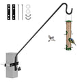 Extended Fence Deck Hook Rail Heavy Duty Bird Feeder Hook, Adjustable Plant Bracket for Bird Feeders, Planters, Suet Baskets, Lanterns, Wind Chimes and More - size: 43in Long Fence Hook-1 Pack