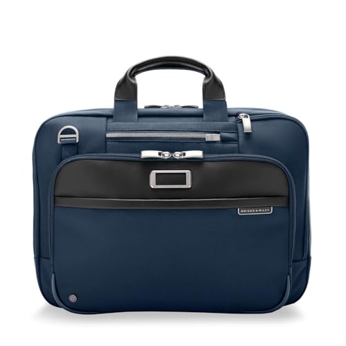 Briggs & Riley @work Medium Expandable Briefcase Bag, Navy - color: Navy, size: Medium Expandable Brief