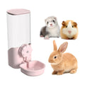 Rabbit Water Bottle for Cage Crate, 29oz No Drip Hanging Automatic Pet Water Dispenser for Small Animal Guinea Pig Bunny Chinchilla Ferret Hedgehog Puppy Cat (Pink) - color: Pink