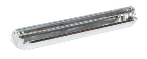 FARM-TUFF Reel Top Rectangular Poultry Feeder, 24 Inch - Heavy-Duty Galvanized Metal Feeder Trough with Anti-Roost Reel & Spill Resistant Design - Long Feeding Space for Backyard Flocks & Farms