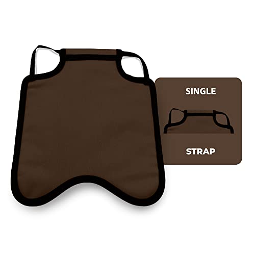 Hen Apron/Saddle, Single Strap, X-Large, Brown - color: Brown, size: X-Large