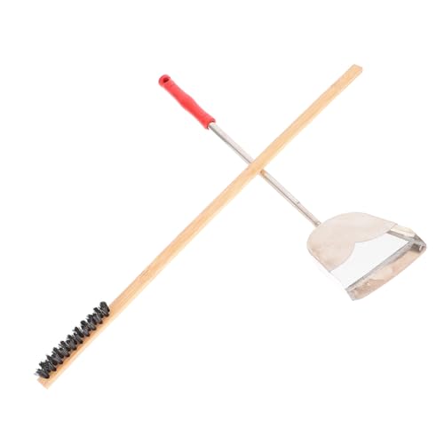 MERRYHAPY 2pcs Bird Cage Cleaning Brush Set Pet Cage Cleaner Brush Pet Feeder Cleaning Tools Reptile Chicken Coop