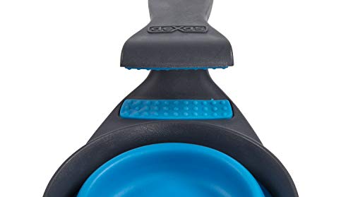 Dexas Pets Collapsible KlipScoop Collapsible Dry Dog Food Scoop and Dog Food Bag Clip, 1 Cup Capacity, Pro Blue (Pack of 2) - color: Pro Blue, size: 1 Cup Capacity (Pack of 2)
